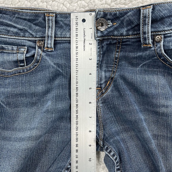 Silver Jeans Women's Size 32 (Actual 30x25.5) Blue Suki Capri - Picture 14 of 15
